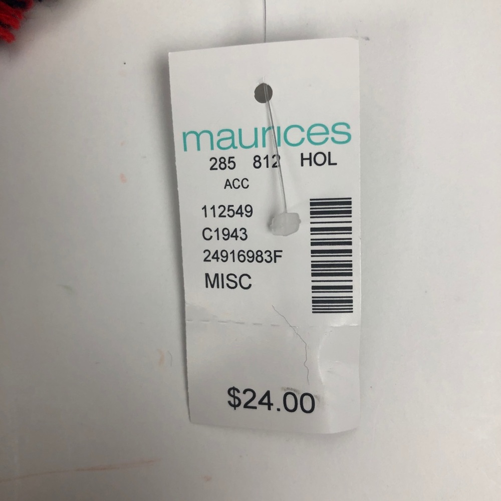 NWT MAURICES Women’s Winter Scarf 54” x 54” Multi Color Plaid - Picture 3 of 8